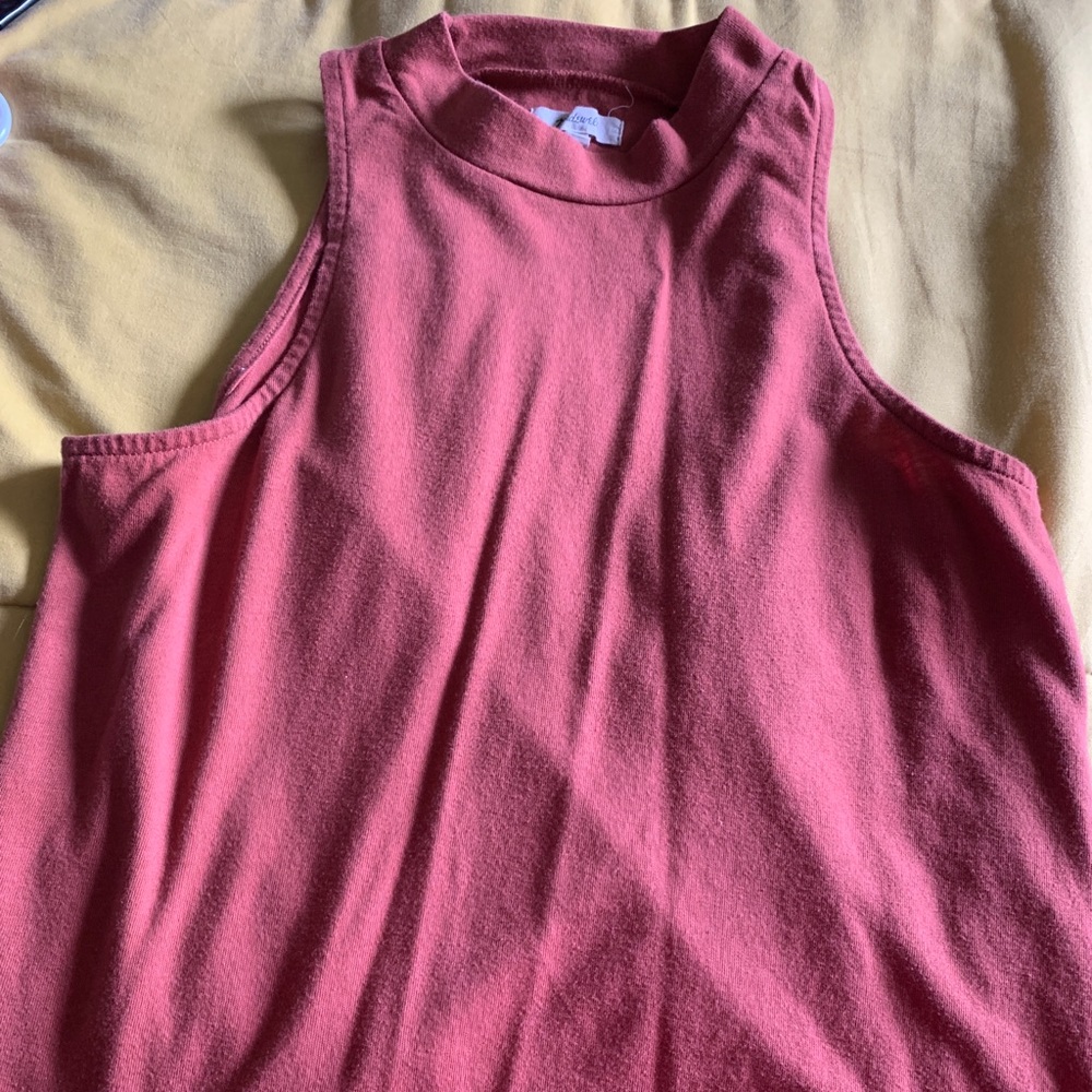 High neck tank top.